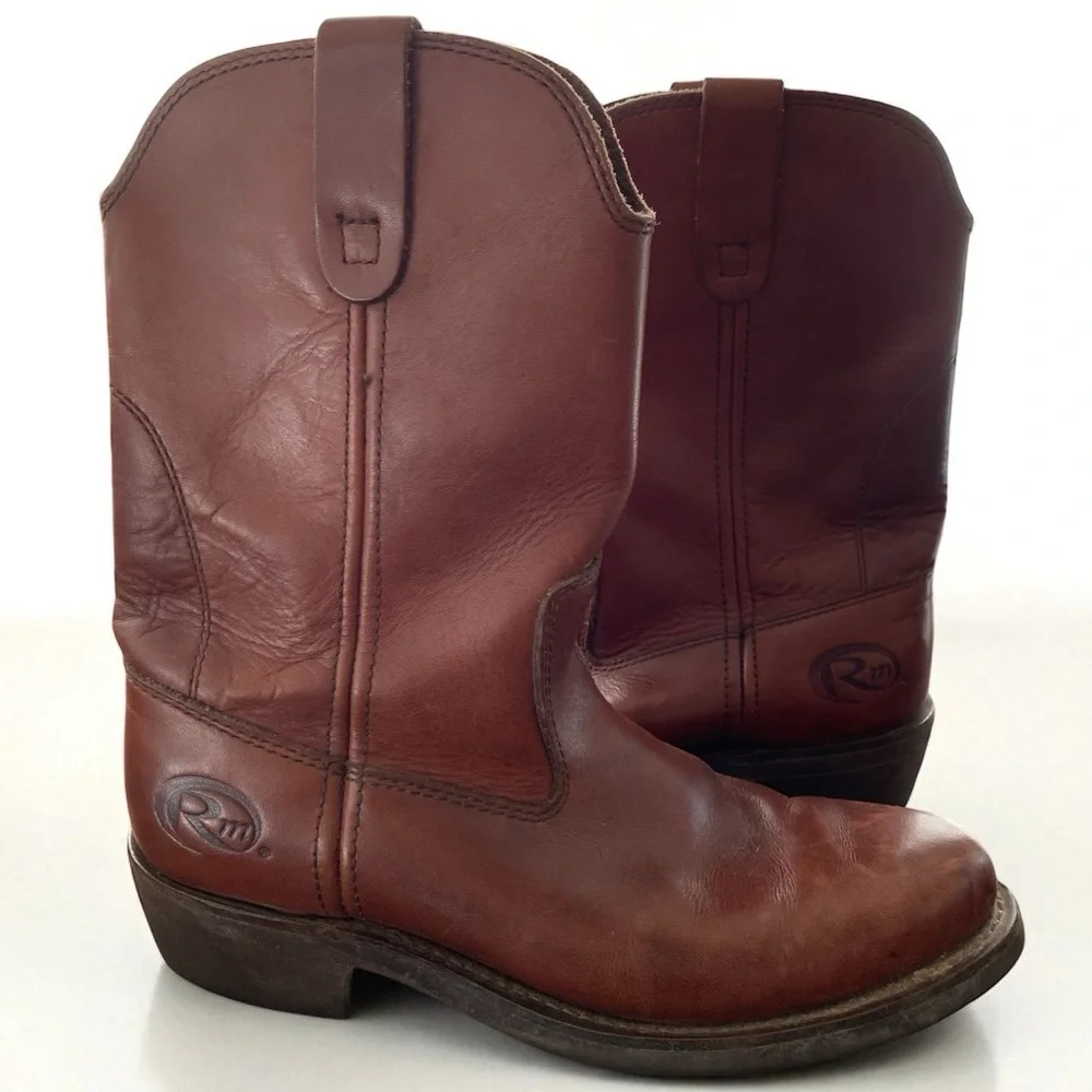 Road Mate Men’s Genuine Leather Butter Soft Pillow Sock Style GW-01 Boots Sz 8.5